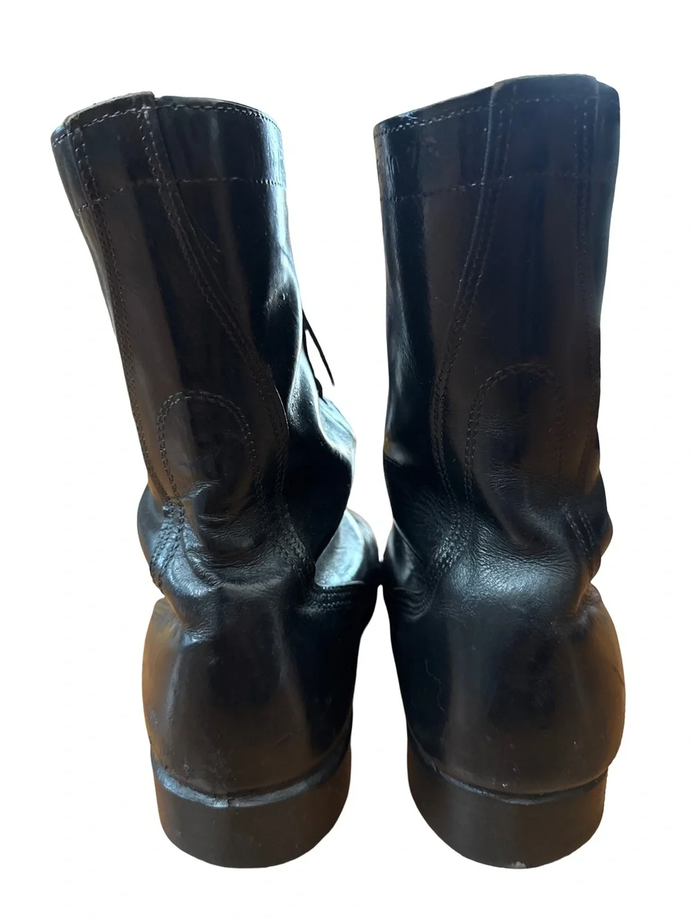 Vintage 70’s/80’s U.S. Military Leather Combat Surplus Boots Black Mens Size 11R